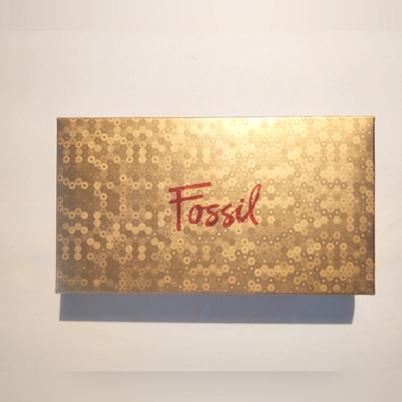 Vtg Fossil Trifold Clutch Long Wallet Checkbook - Picture 15 of 16